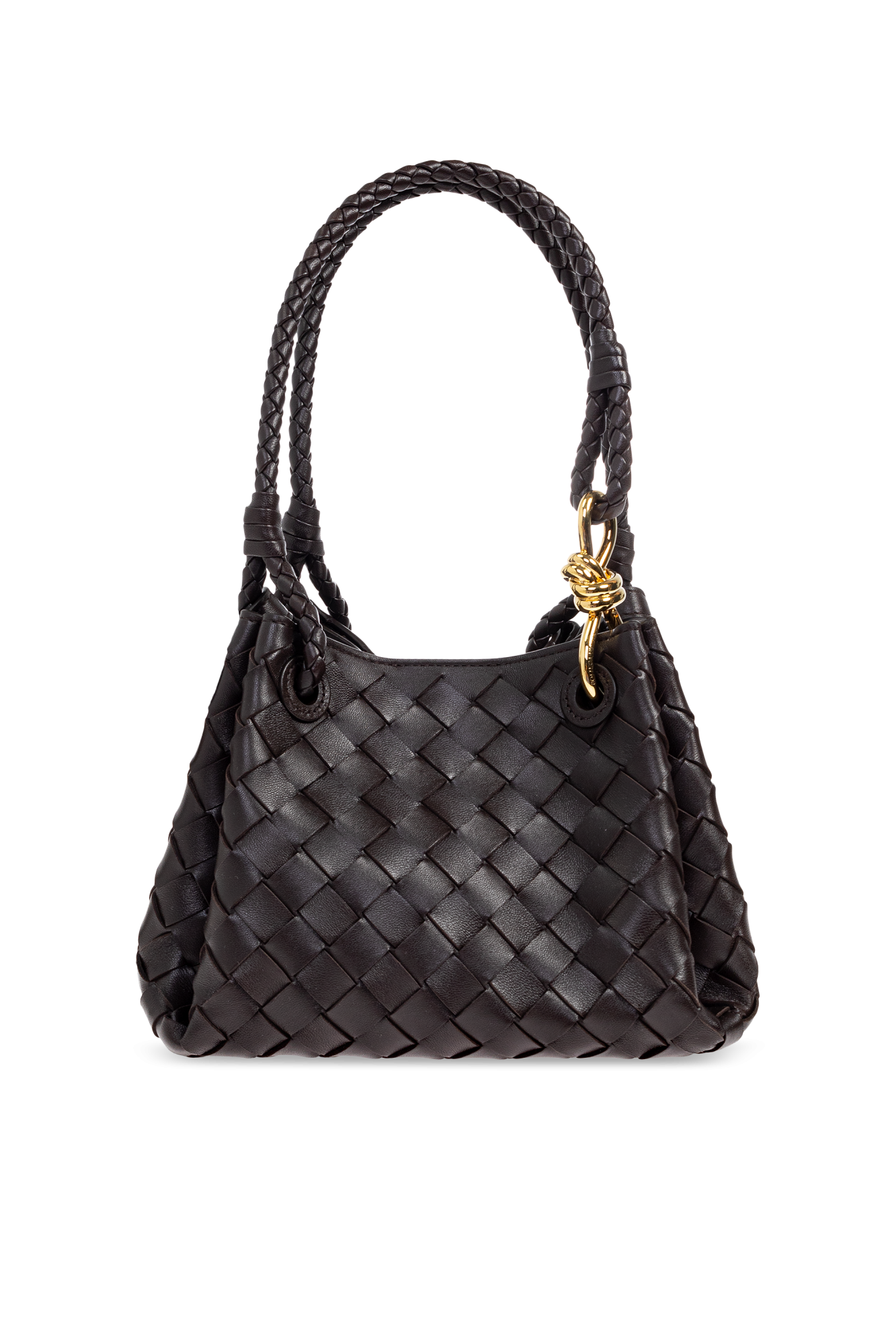 ハンドバッグ BOTTEGA VENETA BLACK LEATHER SMALL PARACHUTE HANDBAG Buy Bottega Veneta Black Small Parachute Bag in Intrecciato